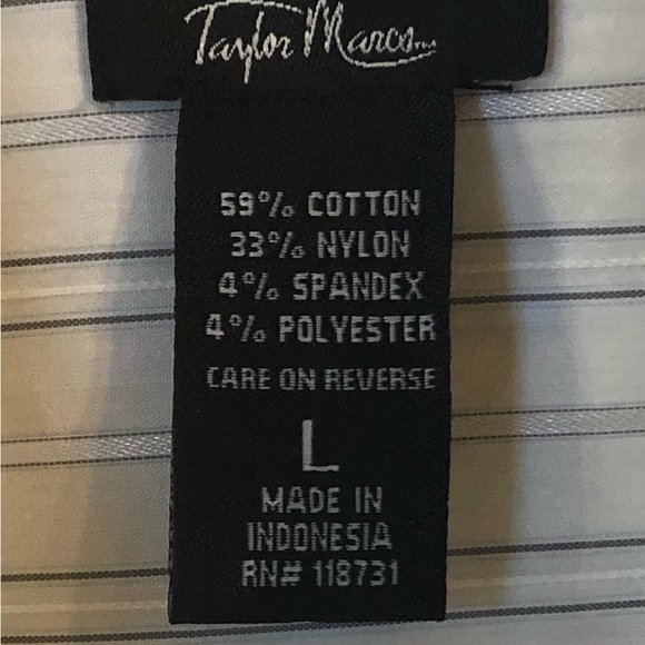 Taylor Marcs Striped Blouse-L - Picture 5 of 5